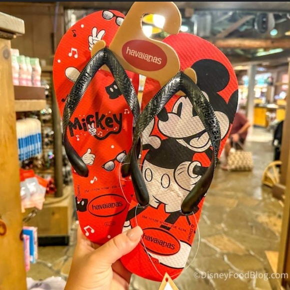 Havaianas Mickey Mouse Red Flip Flops Size 13 - Picture 1 of 4